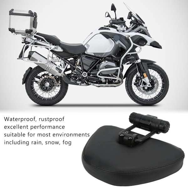 Sort Justerbar Ryglæn til Motorcykel Kører Ryglæn Tilbehør Udskiftning til R1200GS LC Adventure