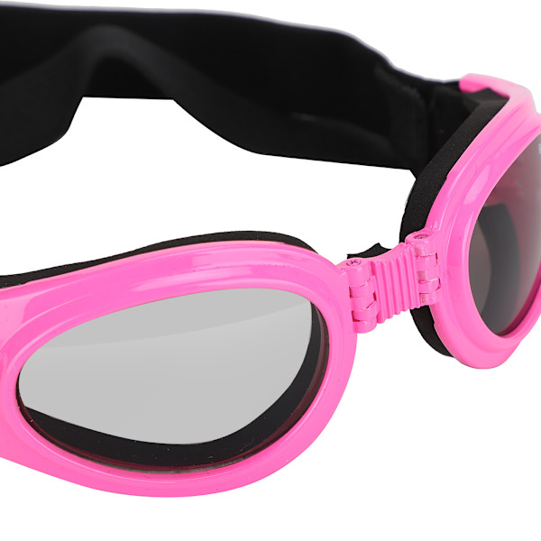 Foldbare Solbriller til kæledyr Vindtætte Anti-UV Briller Rosa til Katte Hunde Dekoration (L)