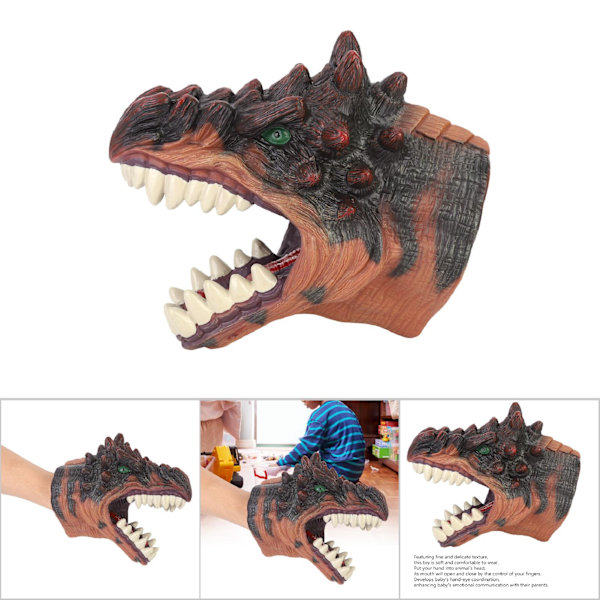 Hög Simulation Cartoon Dinosaur Handdocka Handske Berättande Leksak Typ B