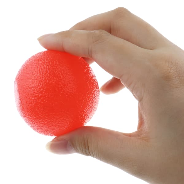 Äggformad greppboll för handterapi, silikonmassage terapi greppboll för handleds- och fingerstyrka, stresslindring, fast terapiboll