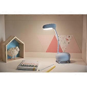 Sengelampe med LED til børneværelse, giraf, dæmpbar, med batteri og USB, plastmateriale, 2,5 W, blå