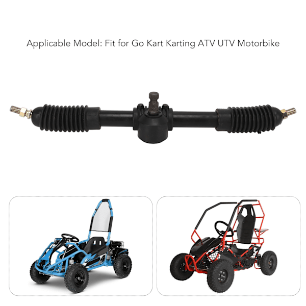 Styretøjsgearkstang 430mm 30T Stål Legering Poleret til Go Kart Karting ATV UTV Motorcykel