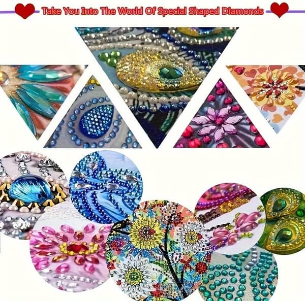 5D DIY Diamantmaleri Kunstsett, Egnet for Barn og Voksne til Dekorering - 926