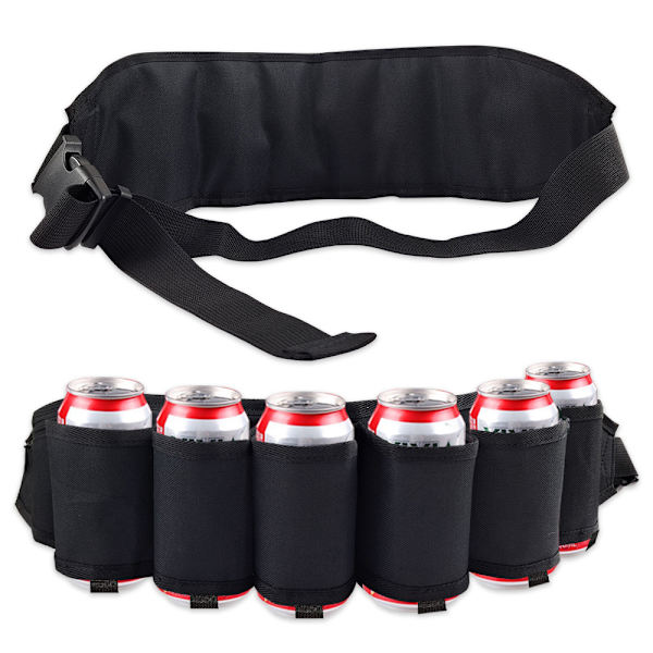 6-pack bärbar flaskmidja ölbälte väska vinflaskor dryck