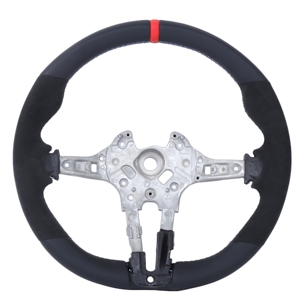 For M Performance V2 Fladbund Nappa Suede Ratstyre Udskiftning til F8X M2 M3 M4 (Rød 12-Timers Ring)