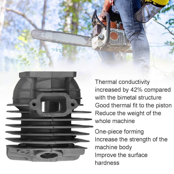 Sylinterisarja STIHL MS360 MS340 034AV 036 Pro moottorisahaan, männän korjaus ja vaihto-osat, 48mm