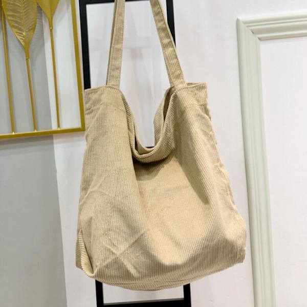 Fløjls taske, Dame lynlås skuldertaske, Stor shopper taske, Tote taske, Håndtaske, Skuldertasker til arbejde, kontor, rejser, shopping, skole og daglig brug