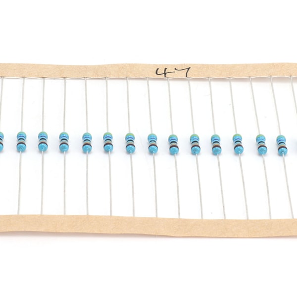 600-dels Resistor-sortimentssats 30 värden 1% Metallfilm Resistanskomponenter 1/4W 10Ω1MΩ