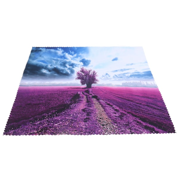 Tryckt Duk Rektangulär Bordsduk TV-skåpsöverdrag för Kök Matplats Fest Högtid Jul Röda Träd Gräsmönster 140x140cm