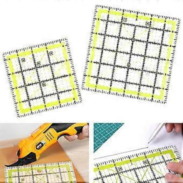 Firkantet patchwork lineal, 1,8*1,8 m, 1,4*1,4 m