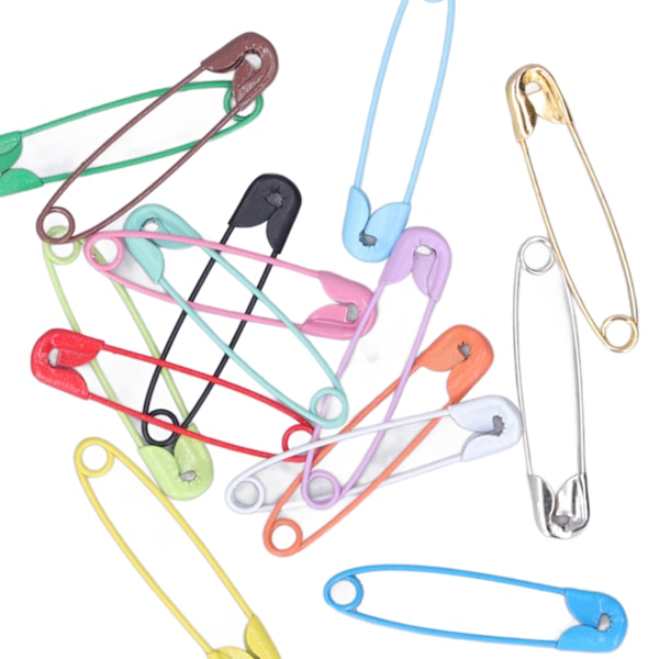 Omtänksamma gåvor, hållbart rostfritt stål, livfulla färger, 6 mm bredd, 32 mm längd, 2 mm tjocklek, 1 mm stift för pyssel, klädetiketter, gör-det-själv-projekt, hem