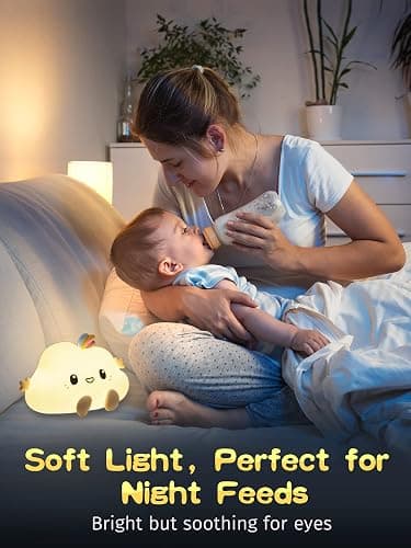Söt molnnattlampa, babynattlampa, sovrumsbelysning för barn
