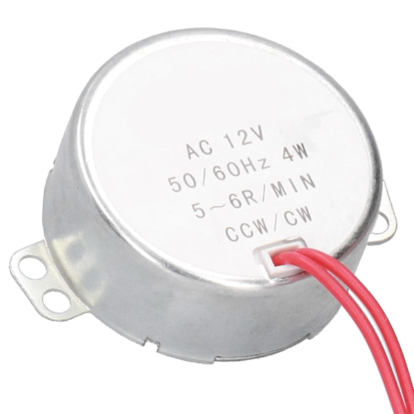 2 st AC-synkronmotor CCW/CW Mikroverktygstillbehör AC12V 5-6R/MIN 4W
