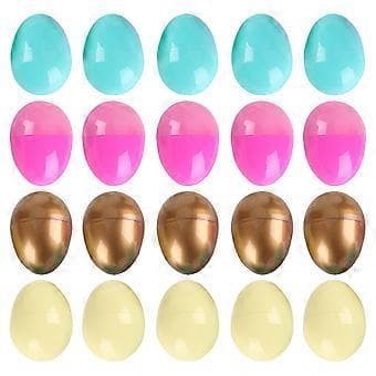 20 stk. Påskeegg Tomme Bokser Egg Gaveesker Avtakbare Påske Tomme Egg Dekor