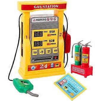 1 Sæt Tankstationssimuleringsmodel Multifunktionelt Tankstationsmodelsæt Pædagogisk Legetøj