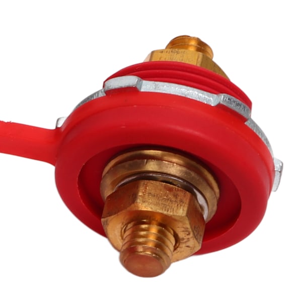 1 Par Batteripol Thru Panel 250A Rød Svart 3/8in Stud Batteri Binding Post for Bil Marine RV