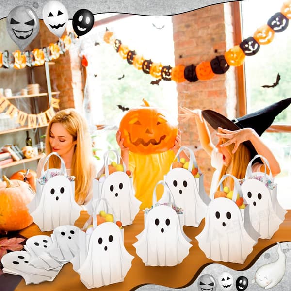 5-pack Halloween godispåsar, små spöktotepåsar, spököverraskningspåsar 5pcs