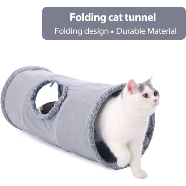 Cat Tunnel Cat Bed Cat Tunnel Mocka Vikbar Rustle Tunnel med