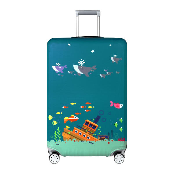 Farverig rejsebagage kuffertbeskytter Vaskbar-serie 1(S)