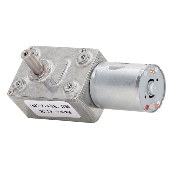 DC12V Madonkivaihdemoottori Kaksoisakseli Mikro Sähkömoottori Täysmetalli Reduktiomoottori 4632‑370 150RPM