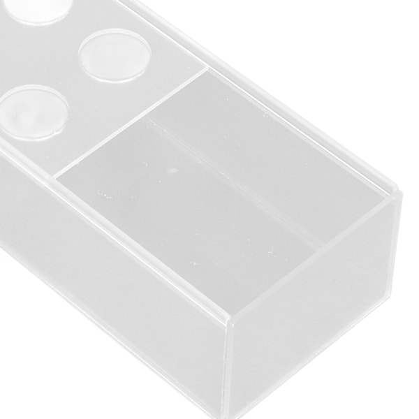 Akrylblomvas Lång Rektangel Transparent Modern Vas 12 Hål Blomlåda med LED-lampor