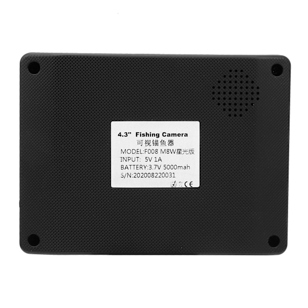 4,3 tommers HD undervannsfiskekamera TFT fargeskjerm 1200TVL 10LEDer IP68 vanntett infrarødt nattseende 15 meter/16,4 yard kabel