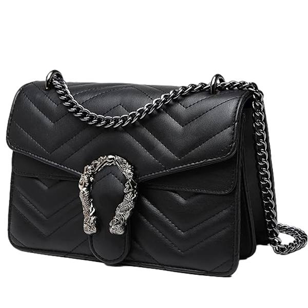 Crossbody-väskor för kvinnor Axelväska Läder - Ormmönstrad