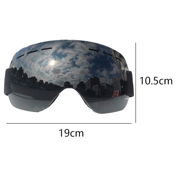 Skibriller Skibriller med utskiftbare linser rammeløse antidugg skibriller black sheet