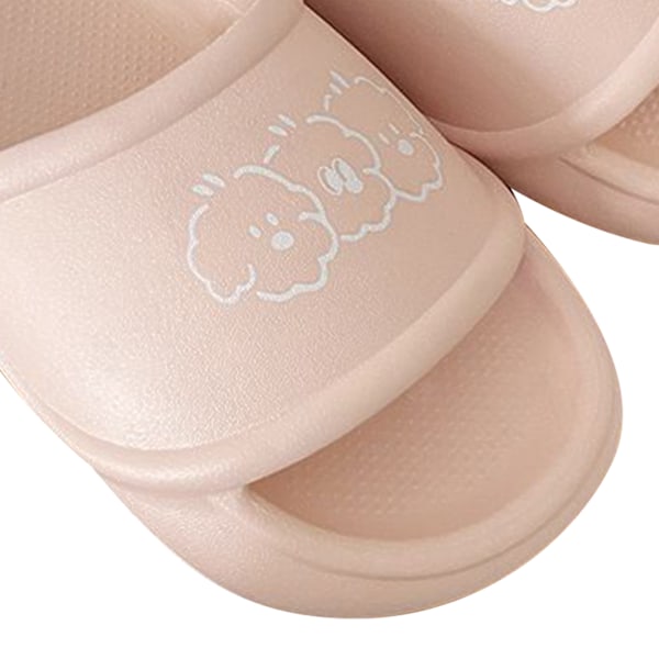 Dam Slippers med Tjock Sula, Halksäkra, Bekväma, Trendiga, Söta, Rosa, Storlek 38-39 (Passar för Storlek 37-38)