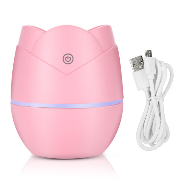 Rosa søt skrivebordsdiffuser luftfukter USB mini luftfukter vannspray