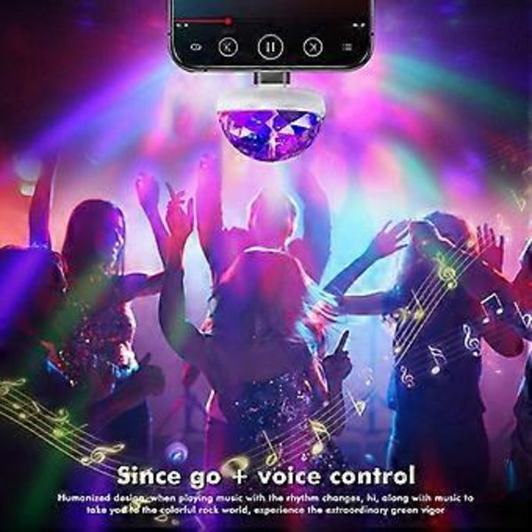 Nattlamper Multifunksjonell Slitesterk Led Dj-lys Universal D6 Mini Usb Diskolamper