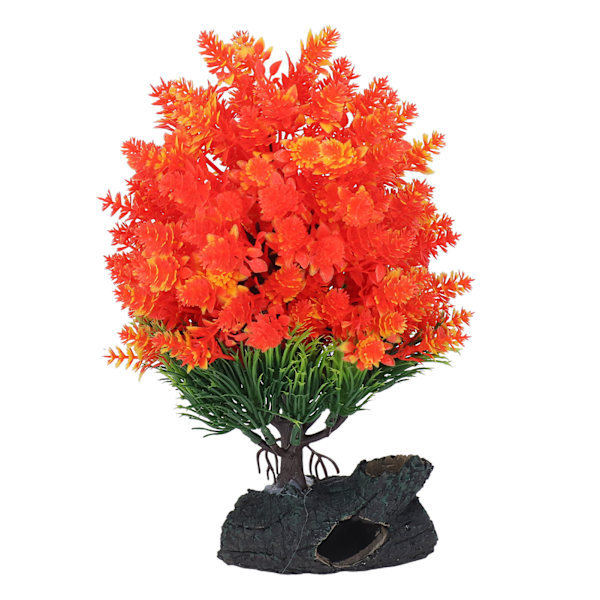 Akvarium Plante Dekorationer Simulation Kunstig Tang Vandplanter til Hjem og Akvarium Landskab Rød