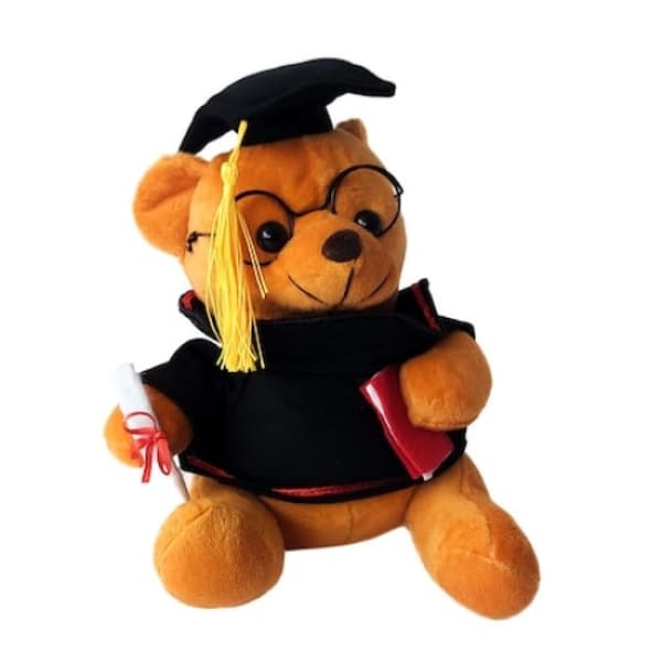 Charmerende Studenterhue Legetøj, Blødt Materiale Udstoppede Bamse, Studentergave Perfekt til Fejring af Milepæle