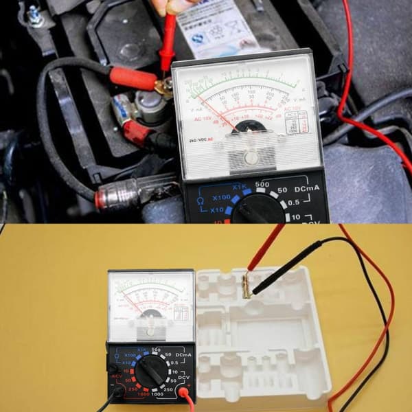 Analog Multimeter Elektrisk Voltmeter Kontinuitetstestare YX 1000A AC DC