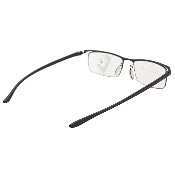 Modeglasögon med anti-blått ljus för presbyopi, minskar synbelastning, multifokala läsglasögon (+2,5 Svart)