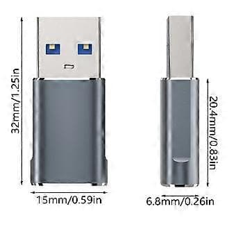 USB C Hona Till USB A Hane Kabeladapter Höghastighetsdataöverföring Anslutningar Typ C Laddningsadapter Dataöverföring