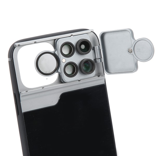 Multi-linse Telefon Case til iPhone 12Pro med Telefoto/Makro/Fisheye/CPL Filter Linse