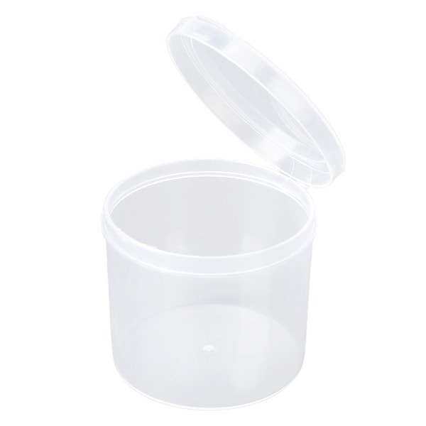 Puderpuff Förvaringslåda Transparent Dammsäker Bärbar Sminkpuff Behållare Väska för Pärlor Tabletter 5st