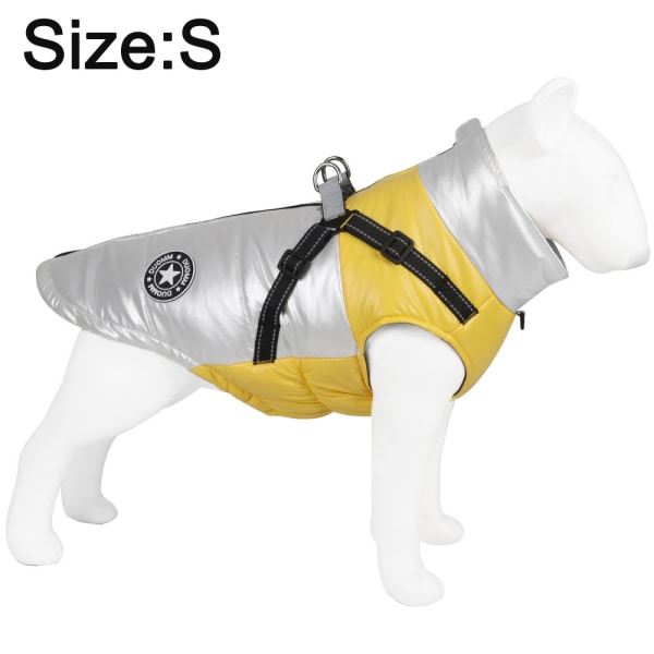 Hunde bomuldspolstret tøj med D-formet ring på ryggen