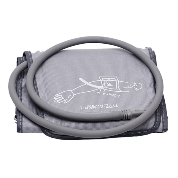 Blodtrycksmanschett, justerbar armmanschett med D-ringstängning, passar vuxenarmar 22 till 32 cm, universell kompatibilitet, högkvalitativt non-woven-material