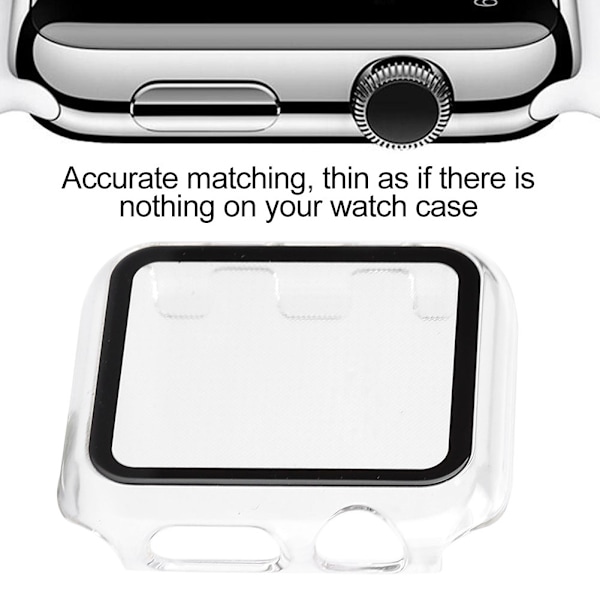 Transparent Skærmbeskytter Etui til Ur Hærdet Glas Ur Dæk Tilbehør 42mm