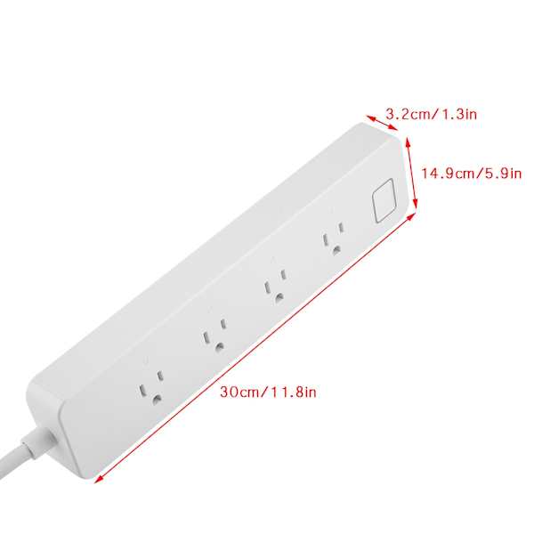 WiFi-sähköpistorasia-soketti, sovellusohjaus älykotiin, US-sovitin 100-240V