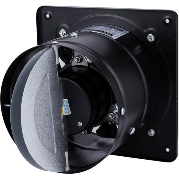 Ventilationsfläkt med ren kopparmotor, EFFEKTIV VENTILATIONSFLÄKT för högpresterande luftflöde, Metallventilationsfläkt med termiskt skydd,