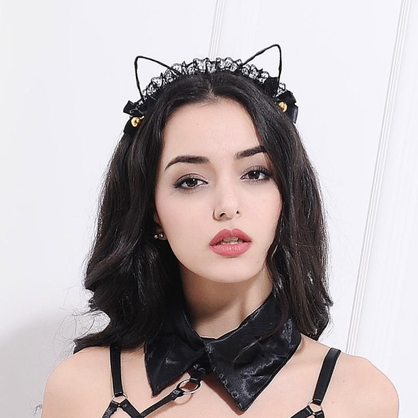 Sweet Lace Cat Ears Naamiaiset Party Fashion -pääpanta naisille