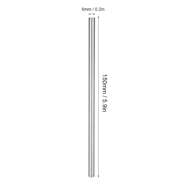 5 st Runda Axlar 4100‑0006‑150 Rostfritt Stål Φ6mm Kompatibel med TETRIX Robotar