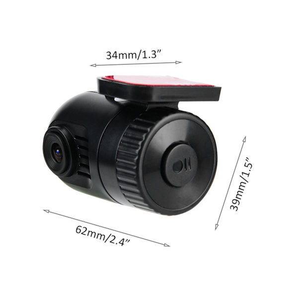 1080HD Mini Bil DVR Kamera Kondensator Kørsel Optager Auto Loop Optagelse