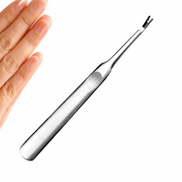 Nagelbandstrimmer Nagelverktyg, Dödhuds Remover Med Ergonomisk Design, V-Formad Liten Öppning För Säker Och Snabb Trimning, Nagelbandstrimmer I Rostfritt Stål