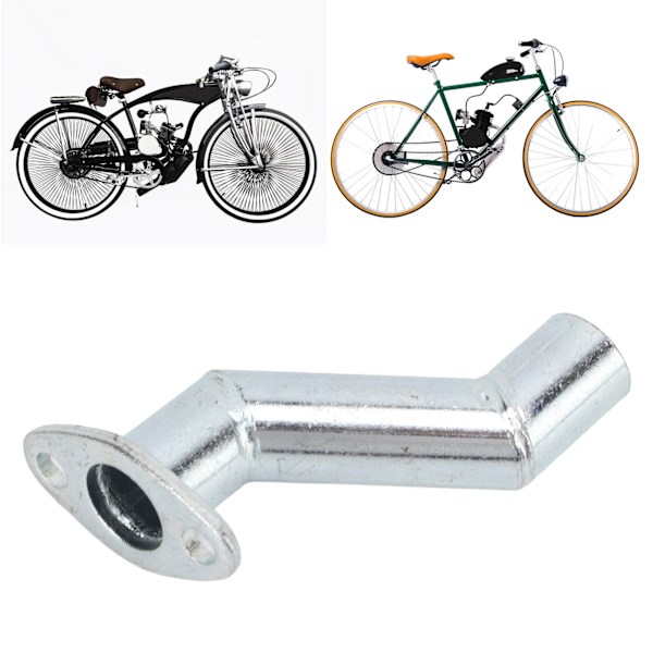 32mm Offset Luftintagspipe med Packning Stål Legering för 49cc 66cc 80cc Motoriserad Cykel Förgasare
