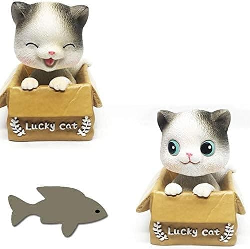 BobbleCat Kat Bobble Head Figur Bobble Figurer Gyngende Legetøj Dan
