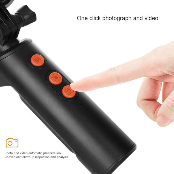 F280 1080P Endoskop 2MP 8mm WIFI Dubbel Linser Boreskop Avloppsinspektionskamera IP68 Vattentät (2m / 6.6ft)